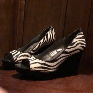 Zebra Print Wedges